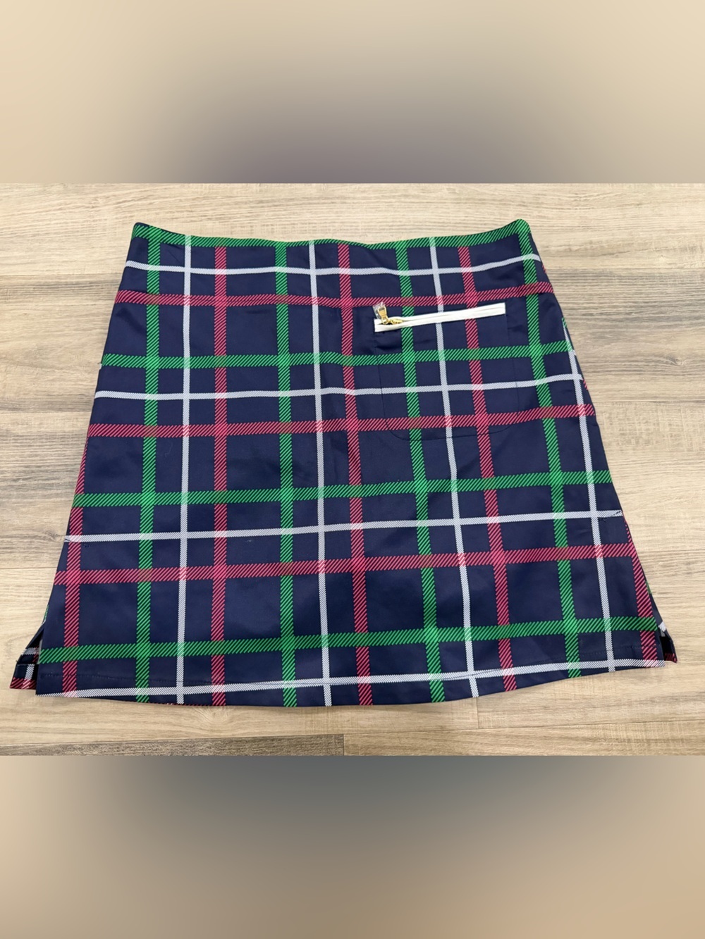 Fairway Fox Plaid Golf Skort Skirt Size 4 Coolmax